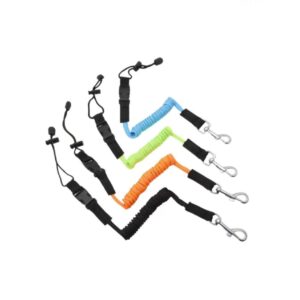 Paddle Leash – Spiral Elastic Rope with Metal Lock