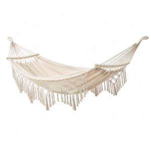 Macrame Fringe Hammock (Spreader Bar)