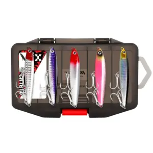 Metal casting lure set 8cm 10g with storage box