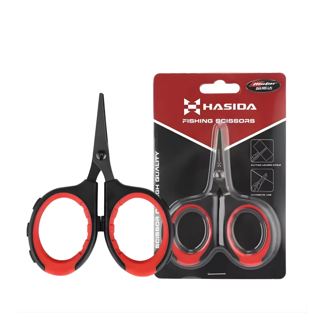 Stainless steel fishing line scissors with packaging