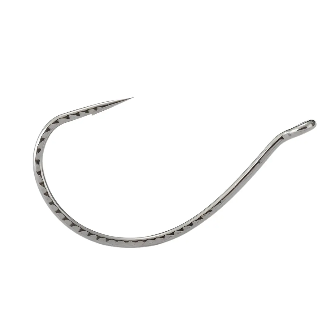 Wide gap fishing hook for soft plastic bait